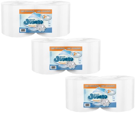 Czyściwo papierowe 2R SŁONIK JUMBO PROFESSIONAL BIAŁE 650 list 2W - 6 Rolek Czyściwo papierowe 2R SŁONIK JUMBO PROFESSIONAL BIAŁE 650 list 2W - 6 Rolek