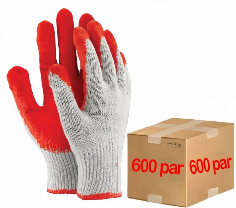 Rękawice robocze / Czerwone / Rozmiar: 9 - L / OX-UNIWAMP_C - 600 Par Rękawice robocze / Czerwone / Rozmiar: 9 - L / OX-UNIWAMP_C - 600 Par