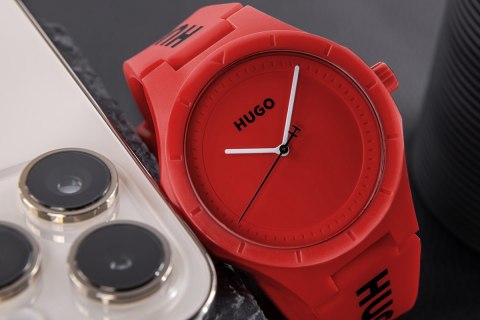 Zegarek Męski Hugo Lit For Him Red 1530346 + BOX Hugo Boss Zegarek Męski Hugo Lit For Him Red 1530346 + BOX Hugo Boss