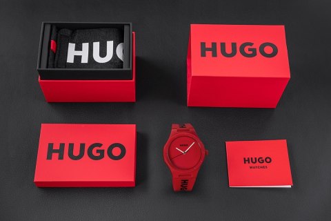 Zegarek Męski Hugo Lit For Him Red 1530346 + BOX Hugo Boss Zegarek Męski Hugo Lit For Him Red 1530346 + BOX Hugo Boss