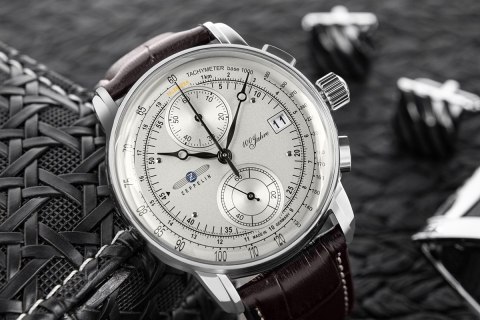 Zegarek Męski Zeppelin 100 Yahre Chronograph 8670-1 + BOX Zeppelin Zegarek Męski Zeppelin 100 Yahre Chronograph 8670-1 + BOX Zeppelin