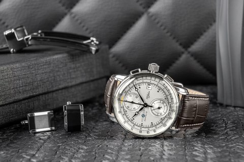 Zegarek Męski Zeppelin 100 Yahre Chronograph 8670-1 + BOX Zeppelin Zegarek Męski Zeppelin 100 Yahre Chronograph 8670-1 + BOX Zeppelin