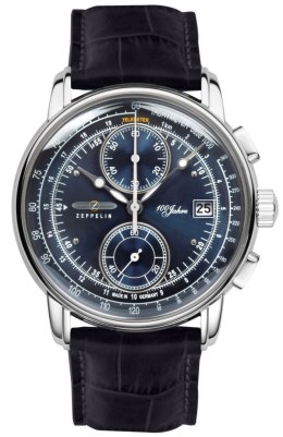Zegarek Męski Zeppelin 100 Yahre Chronograph 8670-3 + BOX Zeppelin