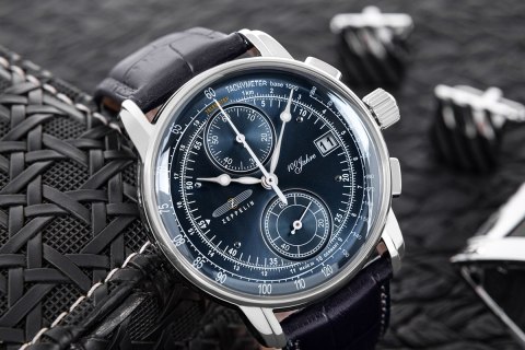 Zegarek Męski Zeppelin 100 Yahre Chronograph 8670-3 + BOX Zeppelin Zegarek Męski Zeppelin 100 Yahre Chronograph 8670-3 + BOX Zeppelin