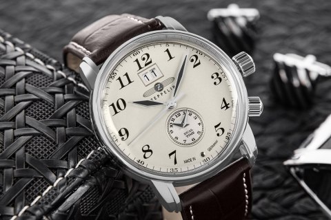 Zegarek Męski Zeppelin LZ127 Graf Zeppelin Dual Time 7644-5 + BOX Zeppelin Zegarek Męski Zeppelin LZ127 Graf Zeppelin Dual Time 7644-5 + BOX Zeppelin