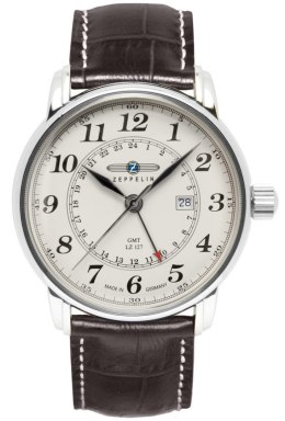 Zegarek Męski Zeppelin LZ127 Graf Zeppelin GMT 7642-5 + BOX Zeppelin