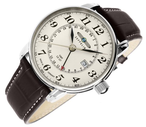 Zegarek Męski Zeppelin LZ127 Graf Zeppelin GMT 7642-5 + BOX Zeppelin Zegarek Męski Zeppelin LZ127 Graf Zeppelin GMT 7642-5 + BOX Zeppelin