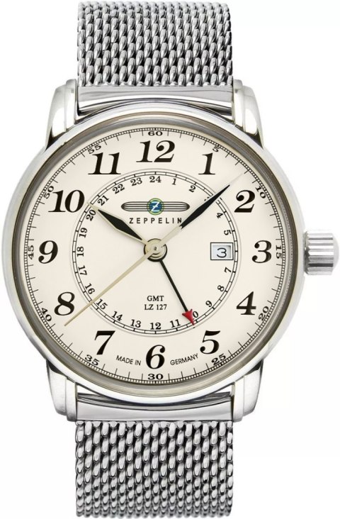 Zegarek Męski Zeppelin LZ127 Graf Zeppelin GMT 7642M-5 + BOX Zeppelin Zegarek Męski Zeppelin LZ127 Graf Zeppelin GMT 7642M-5 + BOX Zeppelin