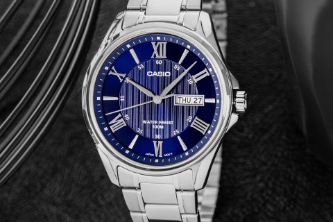 Zegarek Męski Casio MTP-1384D-2AVDF + BOX CASIO Zegarek Męski Casio MTP-1384D-2AVDF + BOX CASIO