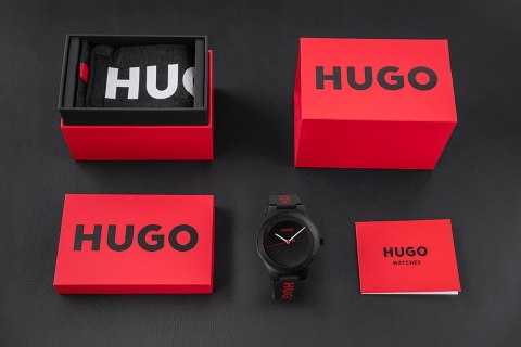 Zegarek Męski Hugo Lit For Him Black 1530343 + BOX Hugo Boss Zegarek Męski Hugo Lit For Him Black 1530343 + BOX Hugo Boss