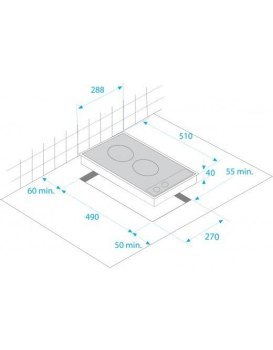 Płyta ceramiczna Beko HDCC 32200 X (2 pola grzejne; kolor inox) BEKO Płyta ceramiczna Beko HDCC 32200 X (2 pola grzejne; kolor inox) BEKO