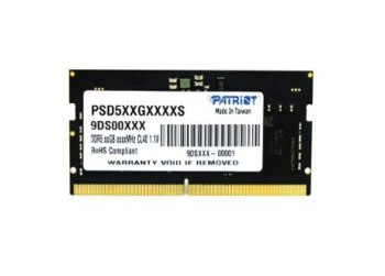 PATRIOT SIGNATURE SO-DIMM DDR5 16GB 4800MHz 1 Rank Patriot Memory PATRIOT SIGNATURE SO-DIMM DDR5 16GB 4800MHz 1 Rank Patriot Memory
