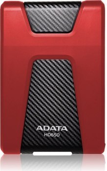Dysk zewnętrzny HDD ADATA HD650 AHD650-2TU31-CRD (2 TB; 2.5 ; USB 3.1; kolor czerwony) ADATA