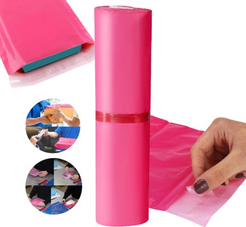 Foliopaki Kurierskie Różowe B4 260x350mm - 100 szt. Foliopaki Kurierskie Różowe B4 260x350mm - 100 szt.