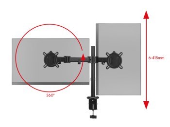 One For All DM2210 Uniwersalny uchwyt do monitora ARM, SMART, DUAL, czarny, 2x 13''-32'' 8kg One For All One For All DM2210 Uniwersalny uchwyt do monitora ARM, SMART, DUAL, czarny, 2x 13''-32'' 8kg One For All