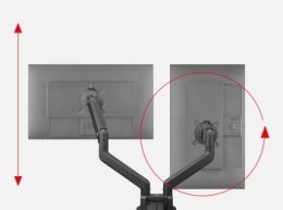 One For All DM4210 Uniwersalny uchwyt do monitora ARM, SMART, DUAL, czarny, 2x 13''-35'' 10kg One For All