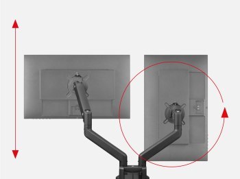One For All DM4210 Uniwersalny uchwyt do monitora ARM, SMART, DUAL, czarny, 2x 13''-35'' 10kg One For All One For All DM4210 Uniwersalny uchwyt do monitora ARM, SMART, DUAL, czarny, 2x 13''-35'' 10kg One For All