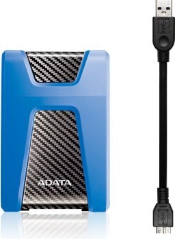 Dysk zewnętrzny HDD ADATA HD650 AHD650-2TU31-CBL (2 TB; 2.5 ; USB 3.1; kolor niebieski) ADATA