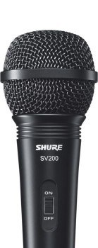 Shure SV200 - Mikrofon dynamiczny uniwersalny kardioidalny włącznik kabel