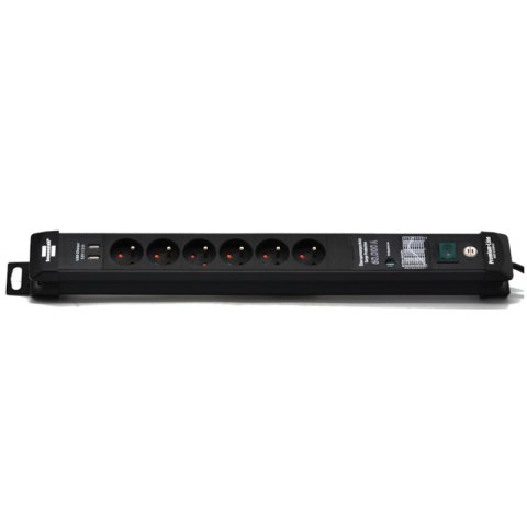 Listwa przeciwprzepięciowa Premium Line 2xUSB 6 gniazd 3m 60.000A czarna Brennensthul 1951164603 Listwa przeciwprzepięciowa Premium Line 2xUSB 6 gniazd 3m 60.000A czarna Brennensthul 1951164603