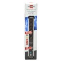 Listwa przeciwprzepięciowa Premium Protect line 6 gniazd 3m 60.000 czarno/srebrna Brennenstuhl 1391014600