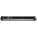 Listwa przeciwprzepięciowa Premium Protect line 8 gniazd 3m 60.000 czarno/srebrna Brennenstuhl 1391014800