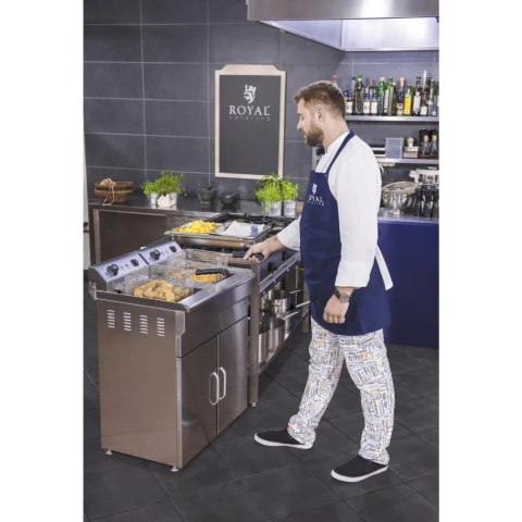 Frytownica podwójna dwukomorowa z szafką 400V - 2x10L Frytownica podwójna dwukomorowa z szafką 400V - 2x10L