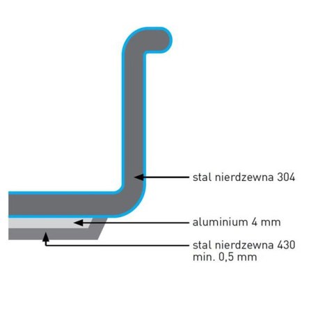 Garnek wysoki Kitchen Line z pokrywką 20 l śr. 320 x 270 h - Hendi 837603 Garnek wysoki Kitchen Line z pokrywką 20 l śr. 320 x 270 h - Hendi 837603