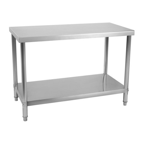 Stół do kuchni blat roboczy stal nierdzewna dolną półka 100x60cm Stół do kuchni blat roboczy stal nierdzewna dolną półka 100x60cm