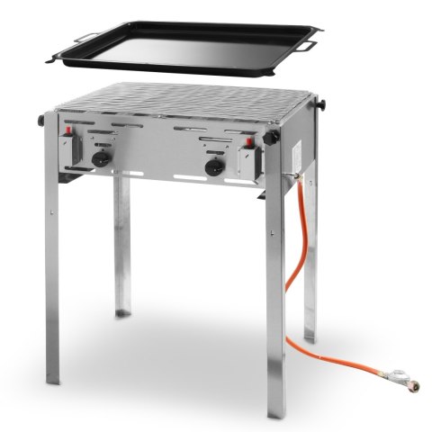 Grill gazowy z patelnią Grill Master Maxi 590x480mm 11.6kW - Hendi 154717 Grill gazowy z patelnią Grill Master Maxi 590x480mm 11.6kW - Hendi 154717