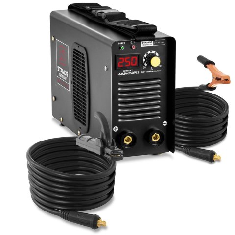 Kompaktowa niezawodna spawarka MMA IGBT z wyświetlaczem LED 250A 230V S-MMA-250PI.2 Kompaktowa niezawodna spawarka MMA IGBT z wyświetlaczem LED 250A 230V S-MMA-250PI.2