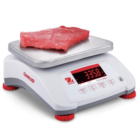 Waga VALOR 4000 z legalizacją kuchenna gastronomiczna wodoodporna IP68 LED 6Kg / 2g - OHAUS V41PWE6T-M Waga VALOR 4000 z legalizacją kuchenna gastronomiczna wodoodporna IP68 LED 6Kg / 2g - OHAUS V41PWE6T-M