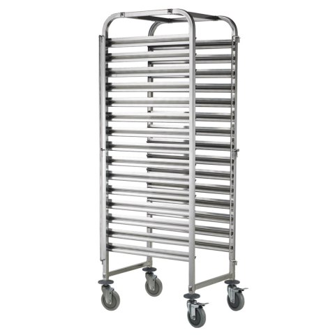 Wózek stalowy do transportu tac blach pojemników 15 x GN1/1 - Hendi 810613 Wózek stalowy do transportu tac blach pojemników 15 x GN1/1 - Hendi 810613