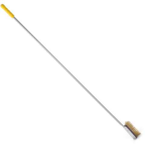 Szczotka do pieca do pizzy z mosiężnym miękkim włosiem pionowa 170x55x(H)1700mm Lilly Codroipo Hendi 525647 Szczotka do pieca do pizzy z mosiężnym miękkim włosiem pionowa 170x55x(H)1700mm Lilly Codroipo Hendi 525647