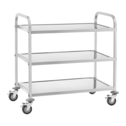 Wózek kelnerski 3-półkowy do 150 kg Stal nierdzewna RCSW-6.2 Wózek kelnerski 3-półkowy do 150 kg Stal nierdzewna RCSW-6.2
