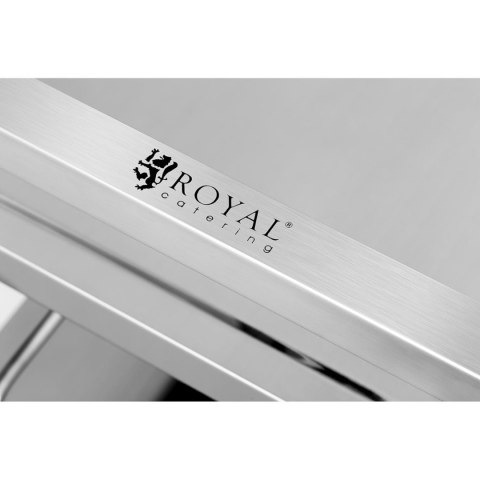 Wózek kelnerski cateringowy 3 półkowy do 150kg ze stali nierdzewnej Royal Catering RCSW 3A Wózek kelnerski cateringowy 3 półkowy do 150kg ze stali nierdzewnej Royal Catering RCSW 3A