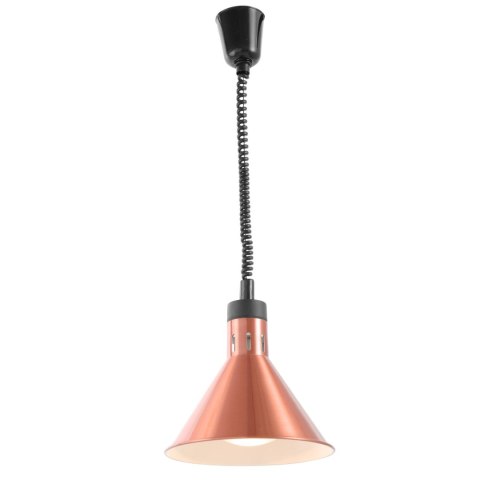 Lampa do podgrzewania potraw - wisząca stożkowa miedziana 250W Lampa do podgrzewania potraw - wisząca stożkowa miedziana 250W