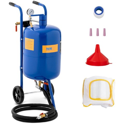 Piaskarka syfonowa mobilna z regulacją ciśnienia 60-125 psi 40 l Piaskarka syfonowa mobilna z regulacją ciśnienia 60-125 psi 40 l