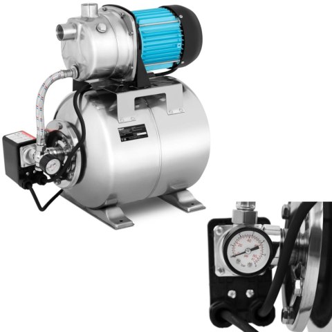 Pompa ciśnieniowa samozasysająca hydrofor do pompowania wody 19 l 3100 l/h 1000 W Pompa ciśnieniowa samozasysająca hydrofor do pompowania wody 19 l 3100 l/h 1000 W