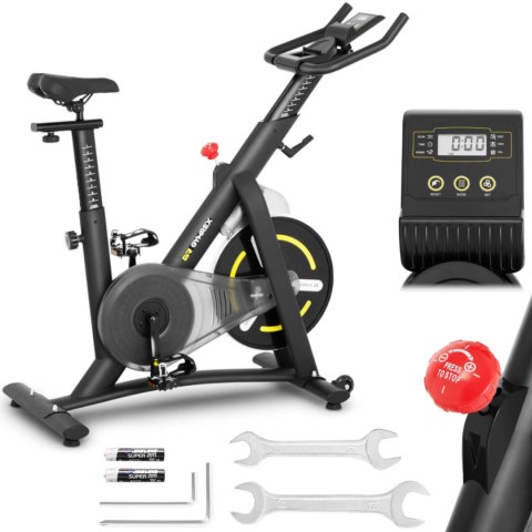 Rower spinningowy treningowy stacjonarny 13 kg LCD Gymrex GR-MG13 Rower spinningowy treningowy stacjonarny 13 kg LCD Gymrex GR-MG13
