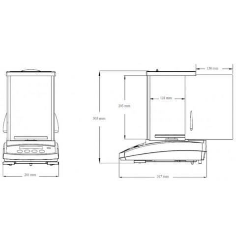 Waga laboratoryjna apteczna z legalizacją M precyzyjna LCD PR 220g / 1mg - OHAUS PR223M Waga laboratoryjna apteczna z legalizacją M precyzyjna LCD PR 220g / 1mg - OHAUS PR223M