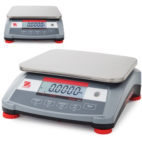 Waga stołowa przemysłowa profesjonalna z akumulatorem RANGER 3000 15kg / 0.5g - OHAUS R31P15 Waga stołowa przemysłowa profesjonalna z akumulatorem RANGER 3000 15kg / 0.5g - OHAUS R31P15