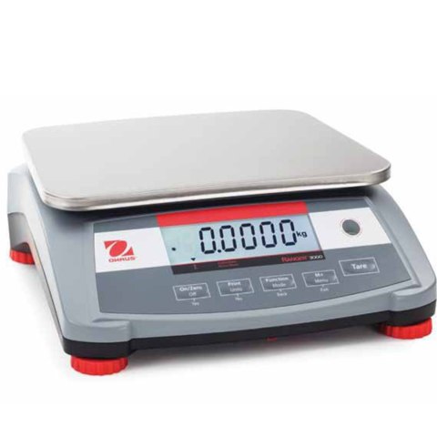 Waga stołowa przemysłowa profesjonalna z akumulatorem RANGER 3000 15kg / 0.5g - OHAUS R31P15 Waga stołowa przemysłowa profesjonalna z akumulatorem RANGER 3000 15kg / 0.5g - OHAUS R31P15