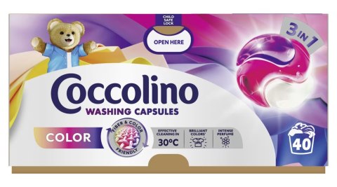 Coccolino Color Kapsułki 3w1 Do Prania Kolorowych Tkanin 40 Prań Coccolino Color Kapsułki 3w1 Do Prania Kolorowych Tkanin 40 Prań