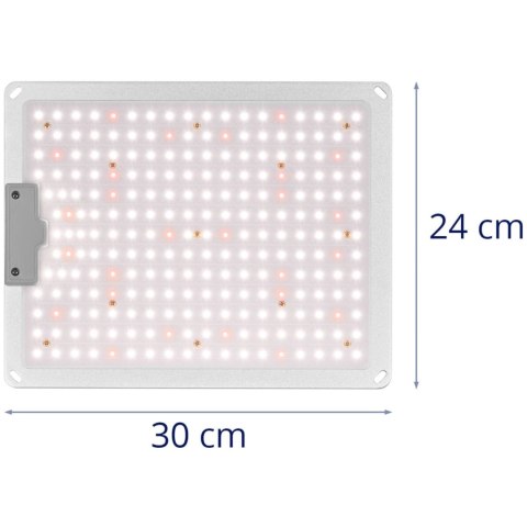 Lampa do uprawy wzrostu roślin pełne spektrum 30 x 24 cm 234 LED 110 W srebrna Lampa do uprawy wzrostu roślin pełne spektrum 30 x 24 cm 234 LED 110 W srebrna