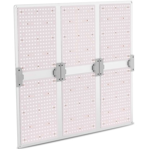 Lampa do uprawy wzrostu roślin pełne spektrum 72 x 60 cm 1404 LED 600 W srebrna Lampa do uprawy wzrostu roślin pełne spektrum 72 x 60 cm 1404 LED 600 W srebrna