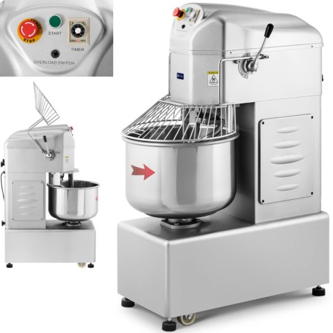 Miesiarka mikser spiralny do ciasta ze stałą dzieżą 45 l 2100 W Miesiarka mikser spiralny do ciasta ze stałą dzieżą 45 l 2100 W