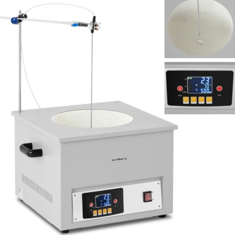 Płaszcz grzewczy laboratoryjny z mieszadłem magnetycznym + statyw 10 l 1800 obr./min 300 C Płaszcz grzewczy laboratoryjny z mieszadłem magnetycznym + statyw 10 l 1800 obr./min 300 C
