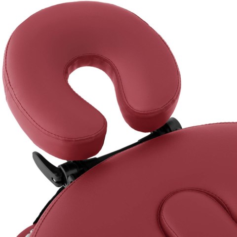 Stół łóżko do masażu przenośne składane z drewnianym stelażem Colmar Red do 227 kg czerwone Stół łóżko do masażu przenośne składane z drewnianym stelażem Colmar Red do 227 kg czerwone