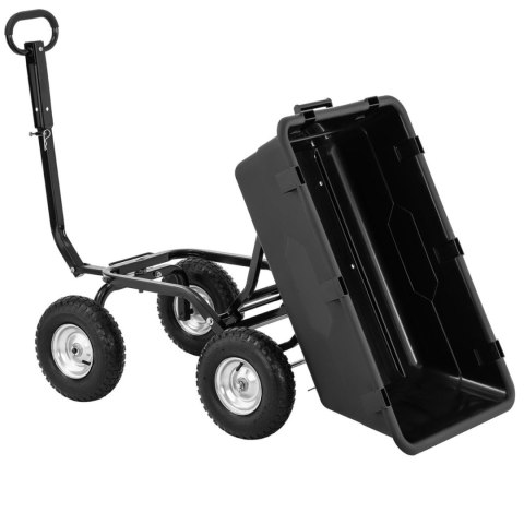 Wózek wywrotka ogrodowa transportowa uchylna do 550 kg poj. 150 l Wózek wywrotka ogrodowa transportowa uchylna do 550 kg poj. 150 l